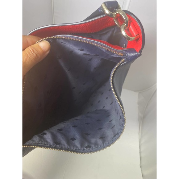 Kate Spade Kailee Handbag Tropical Toss Nightcap Blue Purse Shoulder Strap Bag - Picture 13 of 16